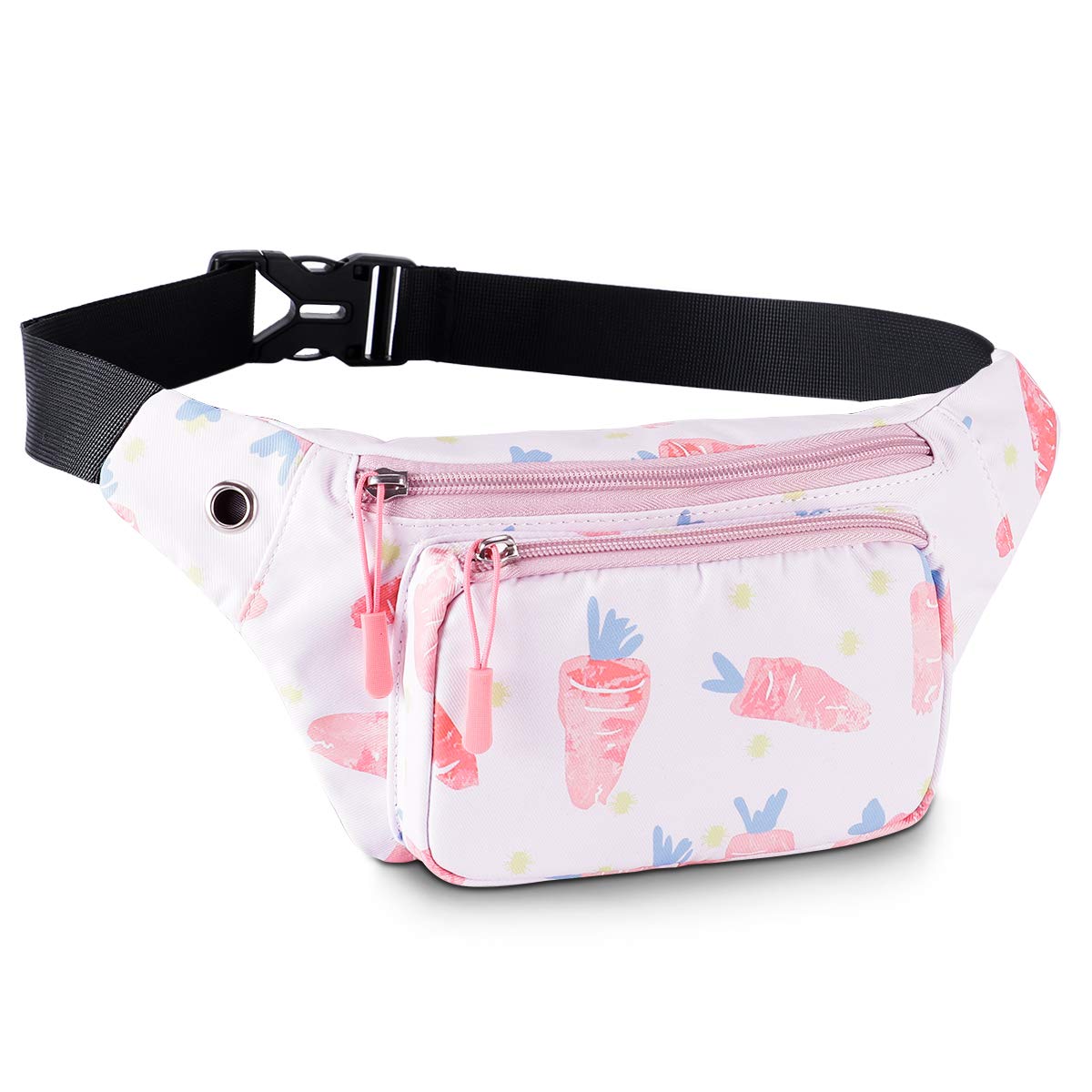 HAWEE Sport Waist Bag Fanny Pack Unisex Lightweight Bum Bag Waist Pack Fanny Bag Multicolor Running Pouch with Adjustable Belt and Headphone Jack for Men Women Outdoor Travel Hiking Jogging Cycling