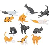 Accoutrements Archie McPhee Itty Bitty Cats - Tiny Attitude, Huge Personality! The for Cat Lovers and Crazy Cat Ladies - 12 Adorable Miniatures! Get Ready to Be Ignored by the Smallest Cats Ever