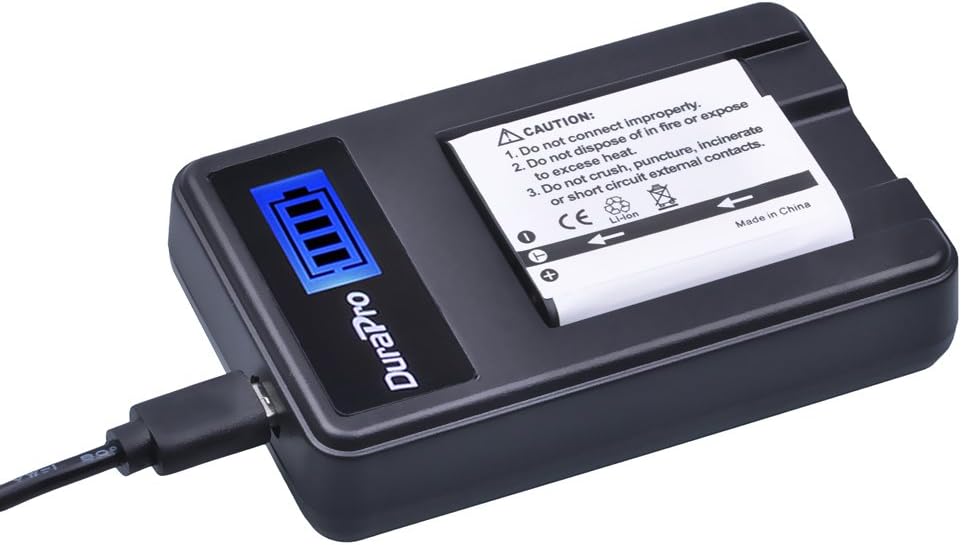 DuraPro 2Pcs LI-90B LI-92 DB-110 Battery + LCD USB Charger for Ricoh GR III WG-6; Olympus Tough TG-5, TG-Tracker, SH-1, SH-2 - Image 5