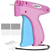 Fine Stitch Gun for Clothes, Stitchy Sewing Gun Quick Clothing Fixer, Micro Clothing Tag Gun Kit Include 6 Fine Needles & 2,000 Mini Fasteners, WarmPink+Blue