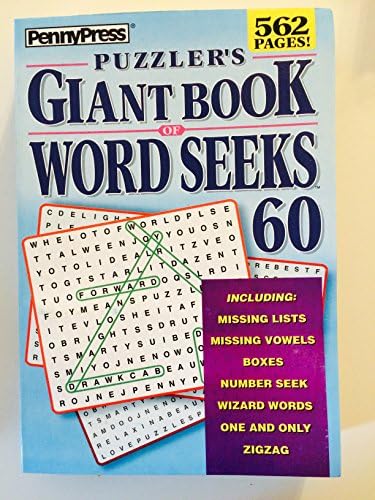 Penny Press Puzzlers Giant Book of Word Seeks Search Find Volume 60 Paperback – 1 Jan. 2016