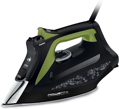 Fer vapeur DW6330D1 Eco Intelligence, distribution optimale de la vapeur, puissance 2500 W, temps de préchauffage rapide, 1 L, noir/vert