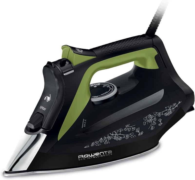 Fer vapeur DW6330D1 Eco Intelligence, distribution optimale de la vapeur, puissance 2500 W, temps de préchauffage rapide, 1 L, noir/vert — photo 1 sur 8