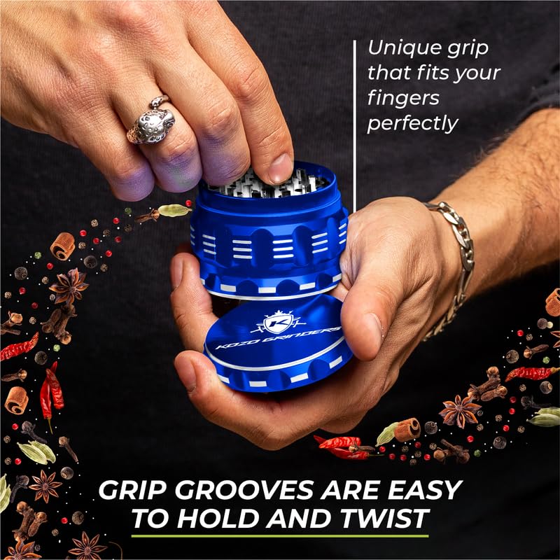 2.5 Inch Grinder Mills, Aluminum (Blue)