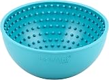 LICKIMAT Wobble Dog Slow Feeder Bowl Turquoise Lick Pad Enrichment view 3