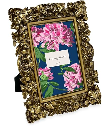 Amazon.com - Laura Ashley 4x6 Gold Vintage Inspired Resin Scroll