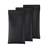 3 Pack Soft Glasses Case Leather Squeeze Top