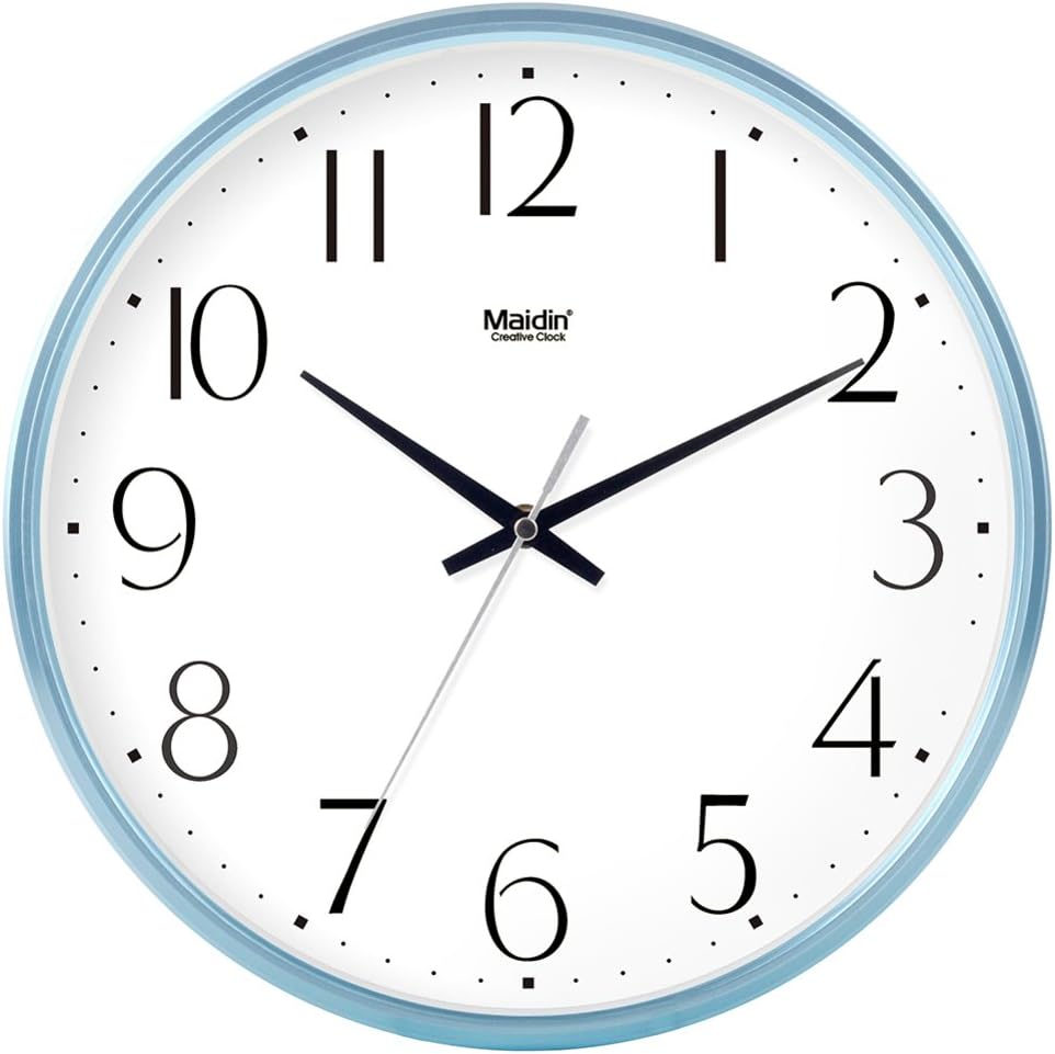 round the living room ideas wall clock/ Office clock/Simple and modern family silent quartz-B 8inch