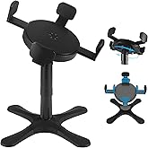 Dog Bowls Elevated Adjustable Stand, Raised Bowl with 3 Heights & Tilted Feeding Stand, Compatible with Various Bowls, for Medium & Large Breeds (1 Pack) Black