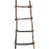 Echelle décorative en bois de teck naturel - 150 x 40cm - armoire murale décoration échelle en