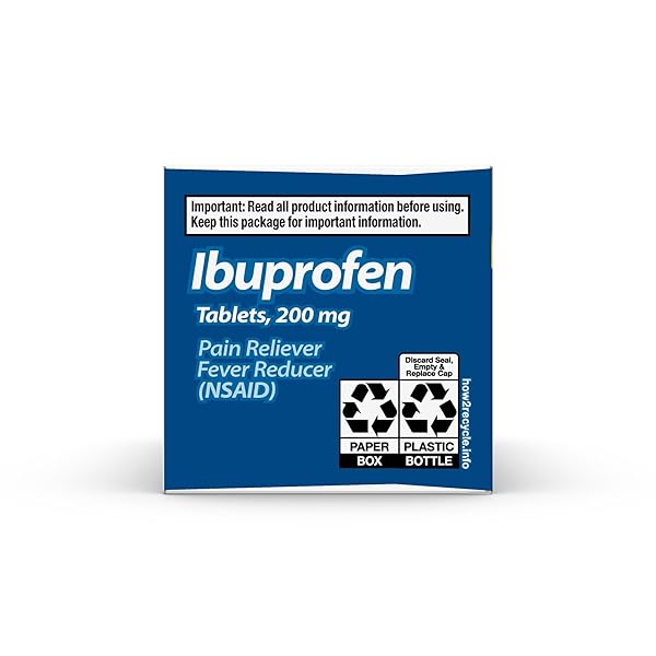 GOODSENSE 200 MG IBUPROFEN TABLETS, FEVER REDUCER AND PAIN RELIEF FROM BODY ACHES, HEADACHE, ARTHRITIS PAIN AND MORE, 100 COUNT