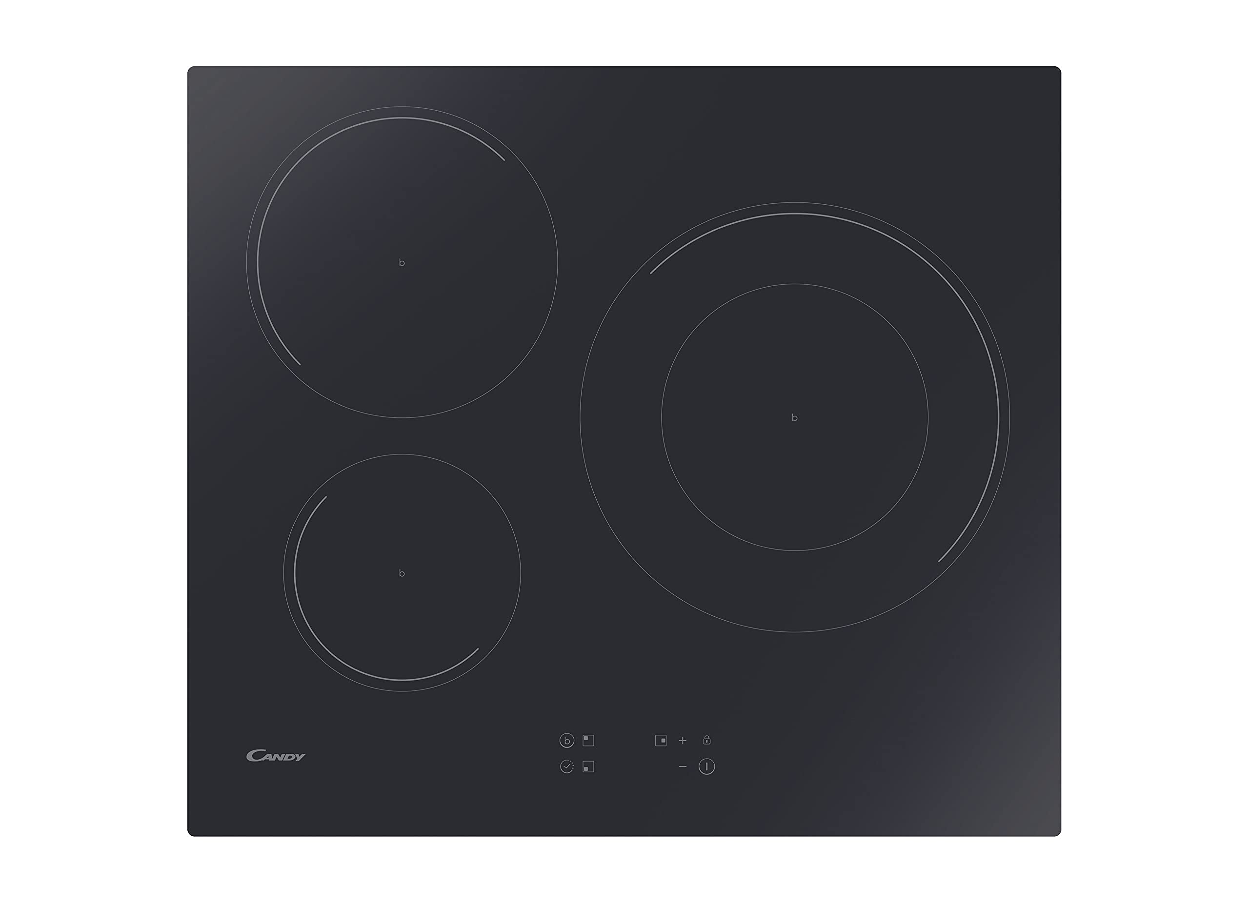 Candy-CI633CE1-Placa-Induccion-3-Zonas-60CM-9-Niveles-de-Potencia-72KW-Mandos-Centrales-Temporizador-Bloqueo