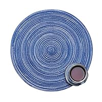 Pangxiannv Round Circle Placemats Table Place Mats Kitchen Dinner Table Heat Pads 35cm Runner Table Runners Placemats for Round Table Bamboo Placemats Set Insulation Placemat Washable Table Mats