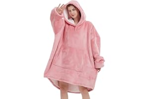 NAFLEAP Blanket Hoodie Women Wearable Blanket Adult Oversized Fleece Sherpa Christmas Sweatshirt Gift for Women