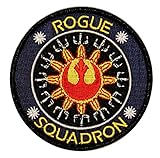 Rogue Squadron Logo X-Wing Rebel Alliance Star Wars Embroidered Iron On Patch