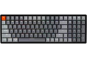 Keychron K4 Bluetooth Wireless Mechanical Keyboard RGB LED Backlit, Hot-swappable Compact 100 Keys USB Wired Computer Gaming Keyboard Aluminum Frame for Mac Windows, Gateron Brown Switch
