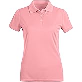 MOHEEN Women's Quick Dry Short Sleeve Polo Shirts Moisture Wicking Performance Athletic Golf Polo