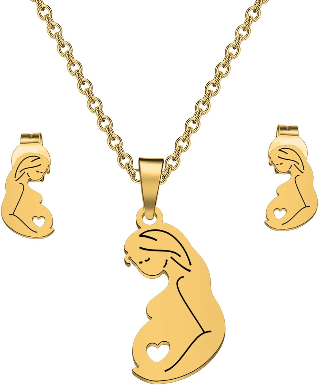 FAADBUK Maternity Set Jewelry Pregnancy Announcement