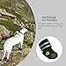 Petacc Dog Shoes Waterproof Dog Boots Anti-slip Snow Boots Warm Paw Protector for Medium to Large Dogs Labrador Husky Shoes 4 Pcs in Size 4