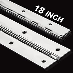 2Pack Heavy Duty Piano Hinge, 2" Open Width x
