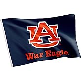Desert Cactus Auburn University 100% Polyester Indoor Outdoor 3x5 feet Banner Tigers War Eagle (Blue)