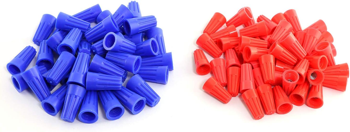 RuiLing 100Pack Electrical Wire Connectors Screw Terminals