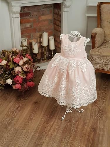 blush lace dress wedding