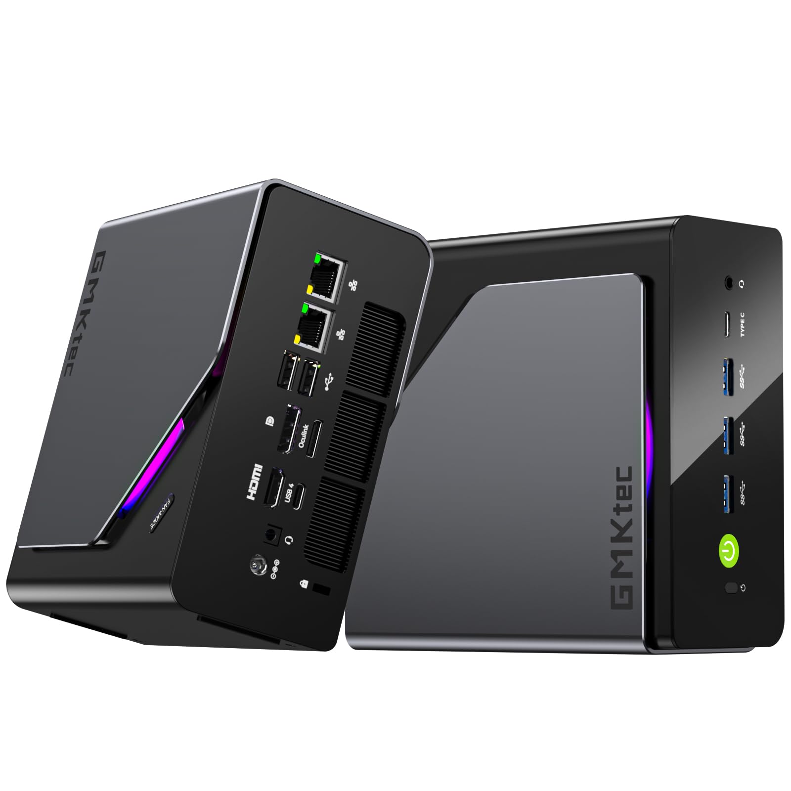 Photo 1 of GMKtec K15 AI Mini PC Oculink, Intel Ultra 5 125U(12T/14C, Up to 4.3GHz), 3X M.2 2280 PCIe 4.0x4 MAX Storage Expansion, Dual NIC 2.5G, Quad Display HDM2.1,USB4,WiFi 6E, Mini Computer(No RAM/SSD/OS)