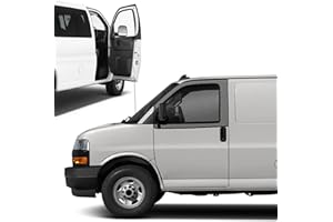 Federedevo Magnetic Bug Screen for Front Doors, Pair Window Bug Screen Compatible with Chevrolet Express/GMC Savana 1996-2025