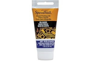 Speedball Art Products Company 003452 37cc Oil Block Ink, Blue