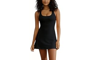 TOPCLOSET Tennis Dress for Women Workout Dress with Built-in Bra & Shorts Pockets for Athletic Exercise Golf
