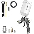 InoKraft D1 LVLP Air Spray Gun Basic Kit, Ease of use, Paint Gun for Cars & House DIY Painting, 1.3mm Nozzle, with Paint Sprayer Accessories