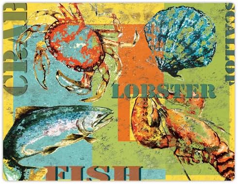 Conimar 11-1/2-Inch by 15-Inch Flexible Cutting Mats, Seabounty Design 75222, Set of 2