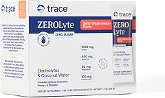 Trace Minerals ZeroLyte Electrolyte Drink Mix, Salty Watermelon, 30 Packets | Zero sugar, ancient sea salt + coconut water, s