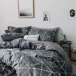 mixinni Twin XL Size Comforter Set Soft Geometric