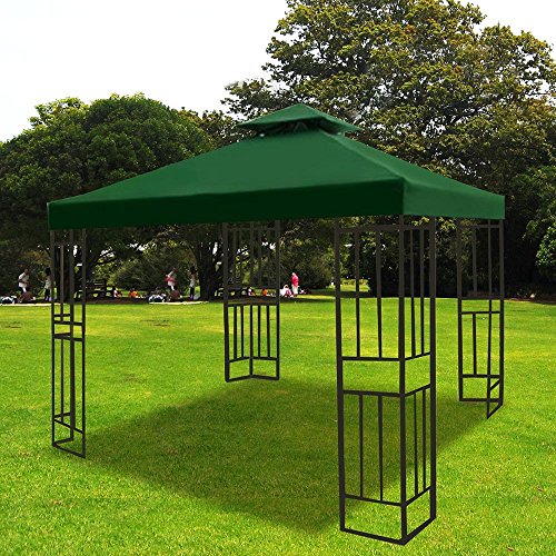 12x12' Gazebo Patio Canopy Top Replacement 2 Tier 200g/sqm UV30