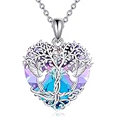 POPKIMI Hummingbird Urn Necklace for Ashes Sterling Silver Crystal Cremation Jewelry