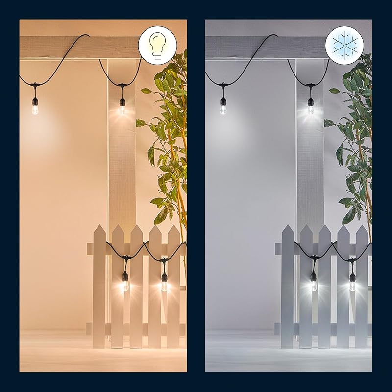 Guirlande Lumineuse Connectée, 16 millions de couleurs et nuances de blanc, 15 mètres, Idéal pour un utilisage extérieur (IP65), Compatible Alexa, Google Assitant et Apple HomeKit