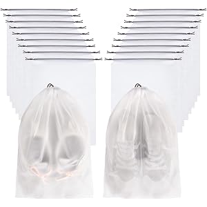 25 Pack Shoe Bags for Travel, 11.8" x 15.7" Waterproof Travel Shoe Bags for Packing,Large Travel Bag for Shoes, Storage Bags