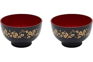 OTSUMAMI TOKYO Sakura Cherry Brossom Pattern Soup Bowl, Tonjiru Cup for Miso Soup, Noodles, Rice bowl, Donburi Dishwasher Saf