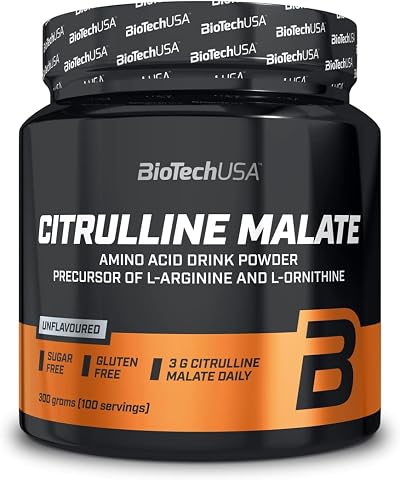 BioTechUSA Citrulline Malate Powder 300 g Sugar Free Gluten Free Unflavoured