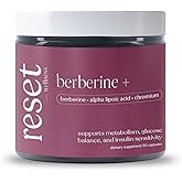 reset wellness Berberine+ | Berberine, Alpha Lipoic Acid, Chromium & Cinnamon | 90 Capsules