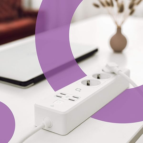 acme SH3103 Regleta Inteligente con 3 Tomas y 4 USB I Enchufe Inteligente Wifi I Regletas Enchufes Con Control Remoto I Temporizador Enchufe Compatible Con Alexa Google Assistant I Enchufe Multiple