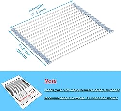 Seropy Roll Up Dish Drying Rack, Over The Sink Dish