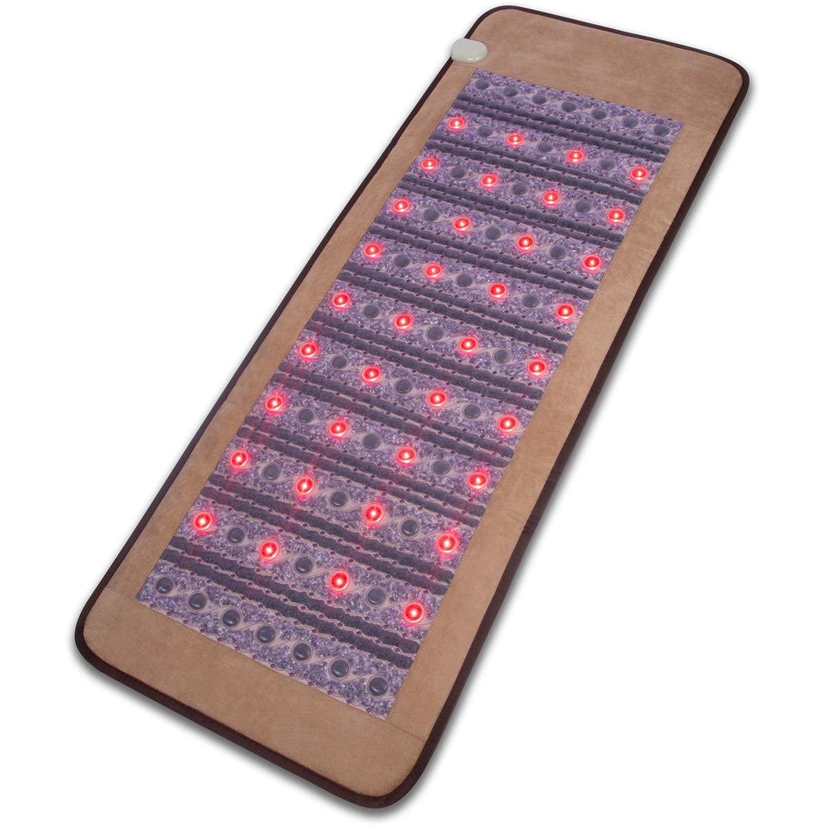 PRO Size PEMF & FIR Therapy Mat - Far Infrared & Red Light Heating Device for Anxiety - Stress and Pain Relief - Amethyst Crystal - 72" x 26.5" x 1"- FDA Registered Manufacturer - No EMF - Feel Better