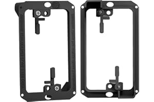 BestMounts - Low Voltage Mounting Brackets 1 Gang for Drywall Outlet Cable Pass Through Wall Plates - Cable Wall Plate Bracke