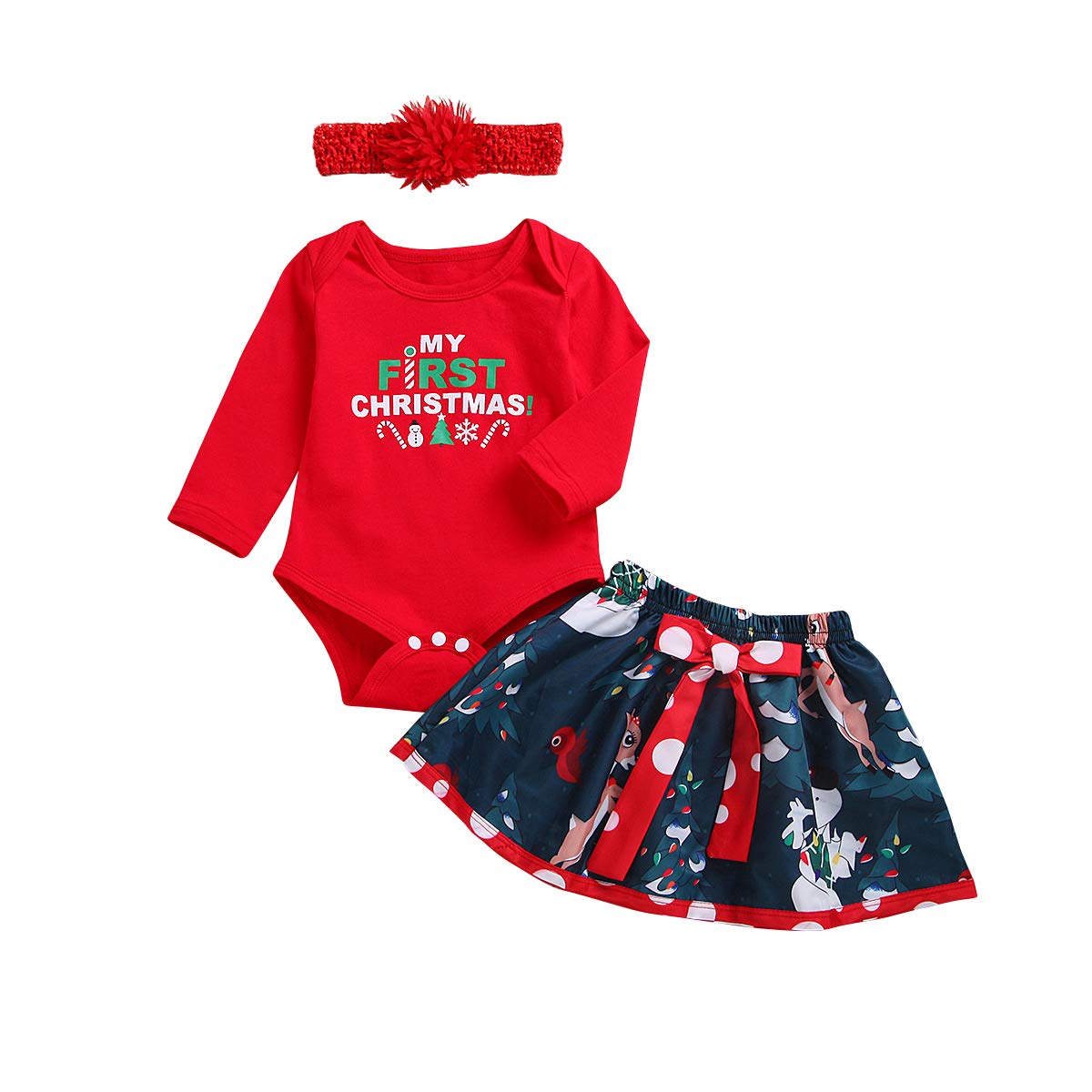 baby girl christmas babygrow