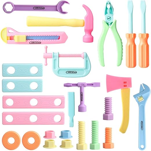 Sunarrive Kids Tools Set Pretend Play Tool Kit for Children