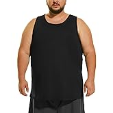 HOdo Big & Tall Mens Cotton Undershirts Sleeveless A-Shirts 2XL-6XL
