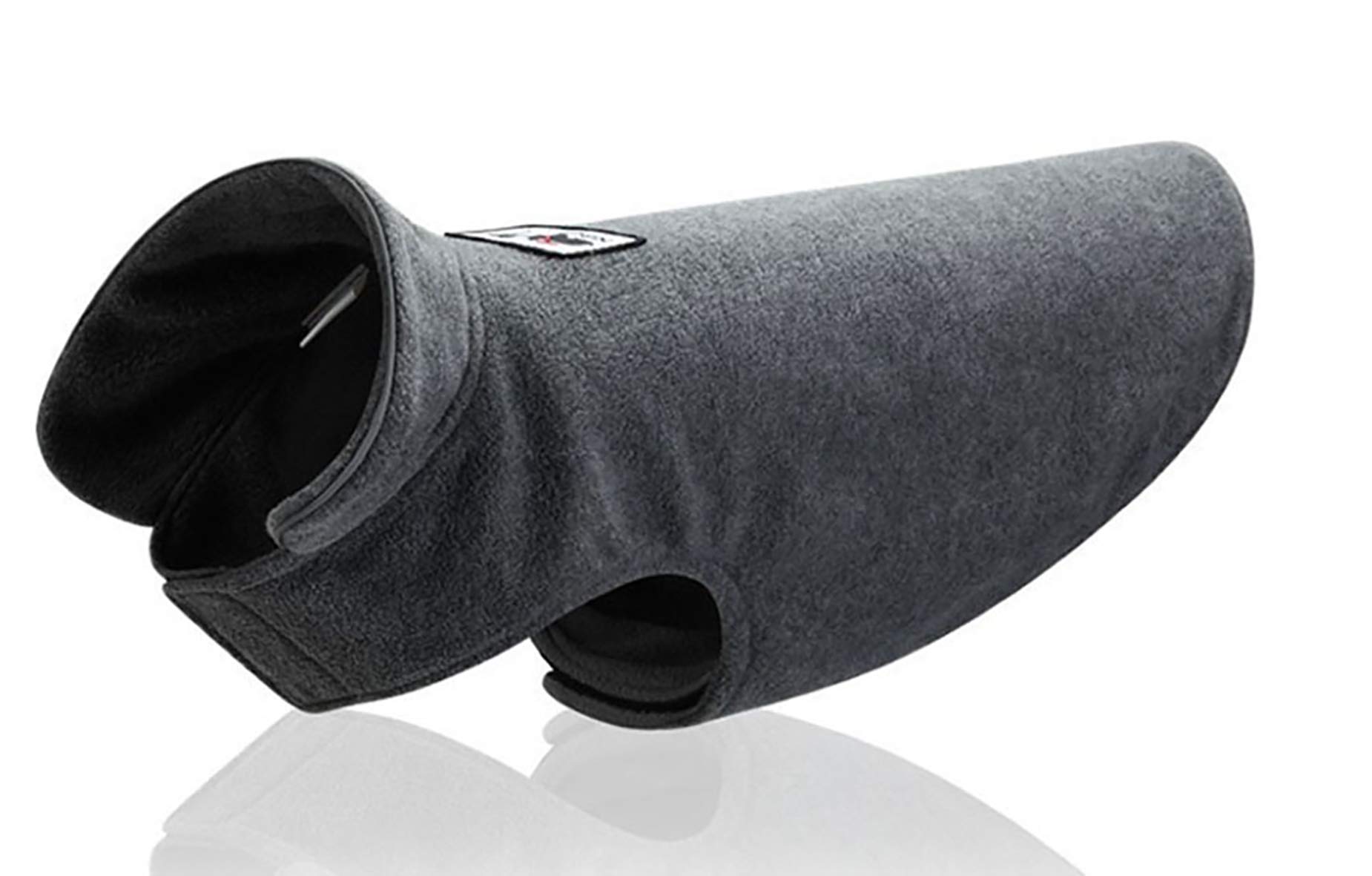 Morezi Cozy Fleece Dog Coats Puppy Clothes Elastic Belly Vest Waistcoat Winter Warm Jacket Reversible Dog Coat for Small Medium Large Dogs - Gray - S